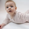 thumbnail image 4 of Juddlies Designs - Newborn, Baby, Toddler - Breathe-Eze Collection Sleeper - Cotton - Rosewater Fleck, 4 of 5