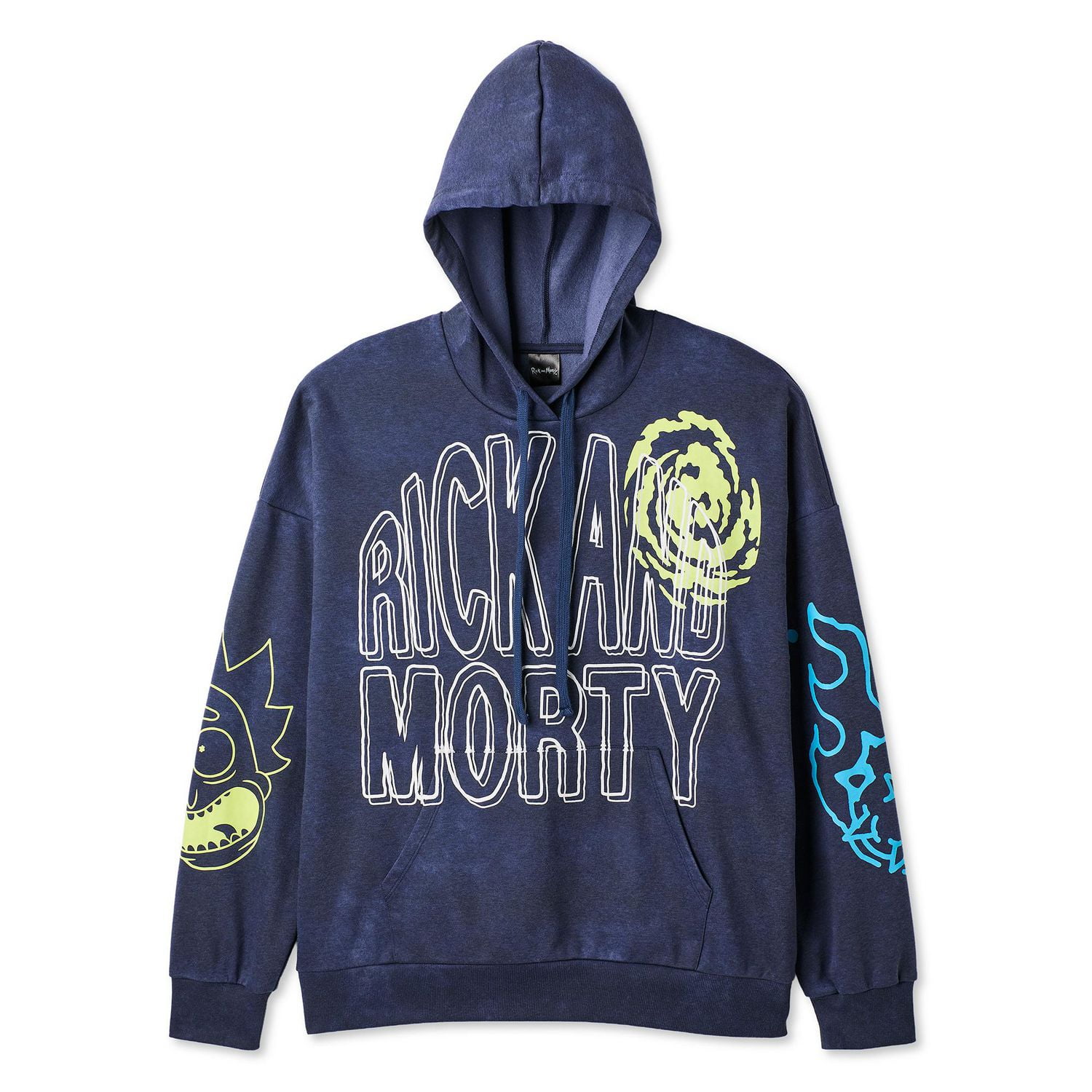 Haut à capuchon avec imprimé Rick et Morty pour hommes