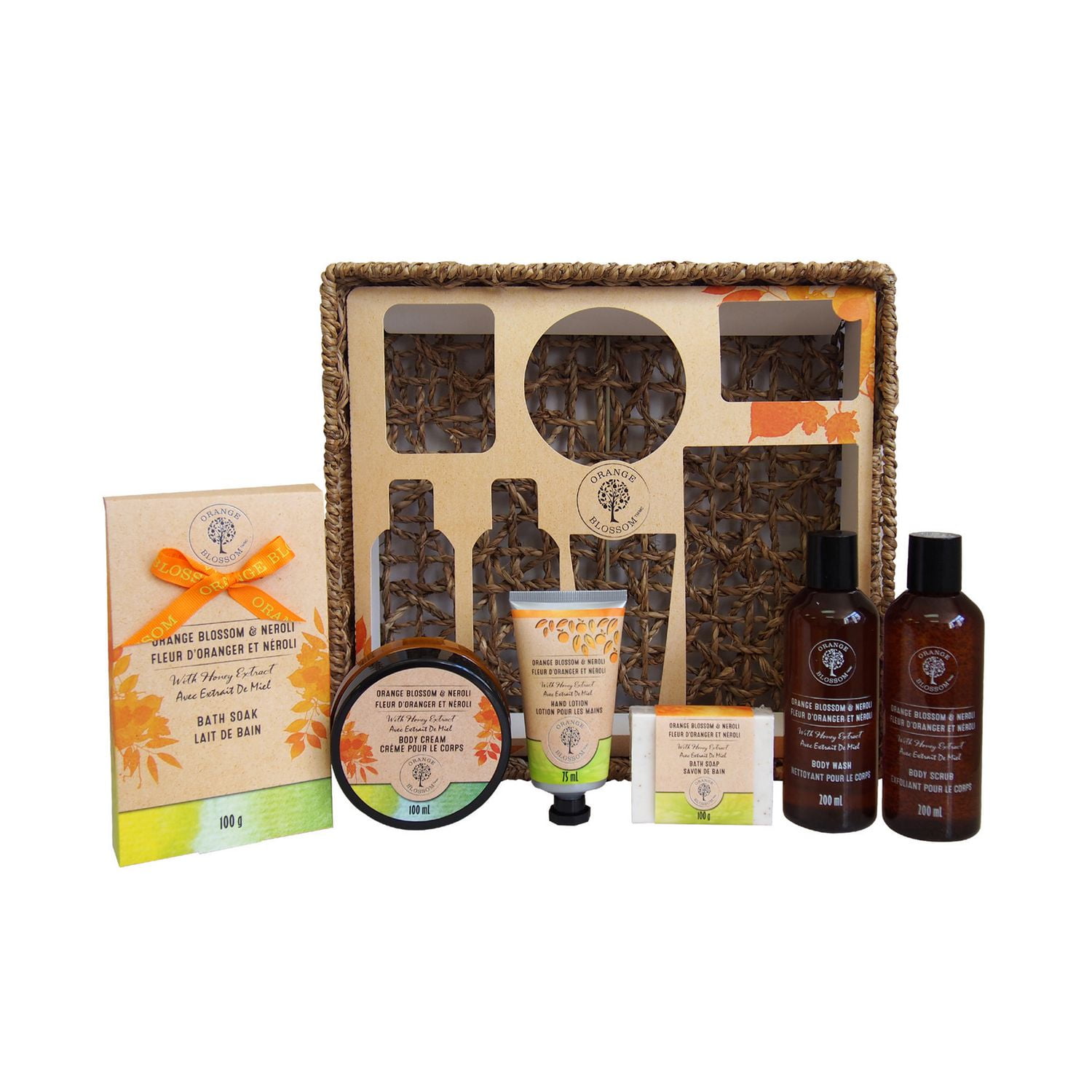 Orange Blossom and Neroli Bath Set in Basket Walmart