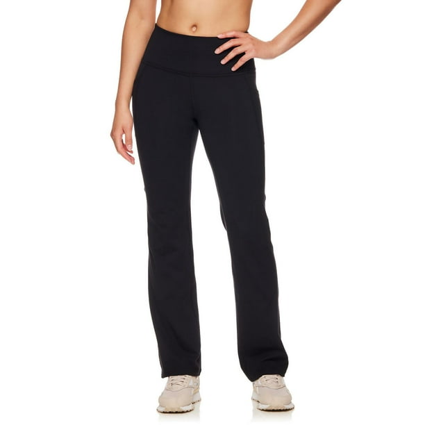 Reebok Pantalon actif quotidien taille haute pour femme avec poches, entrejambe de 31 po Tailles XS-2XL