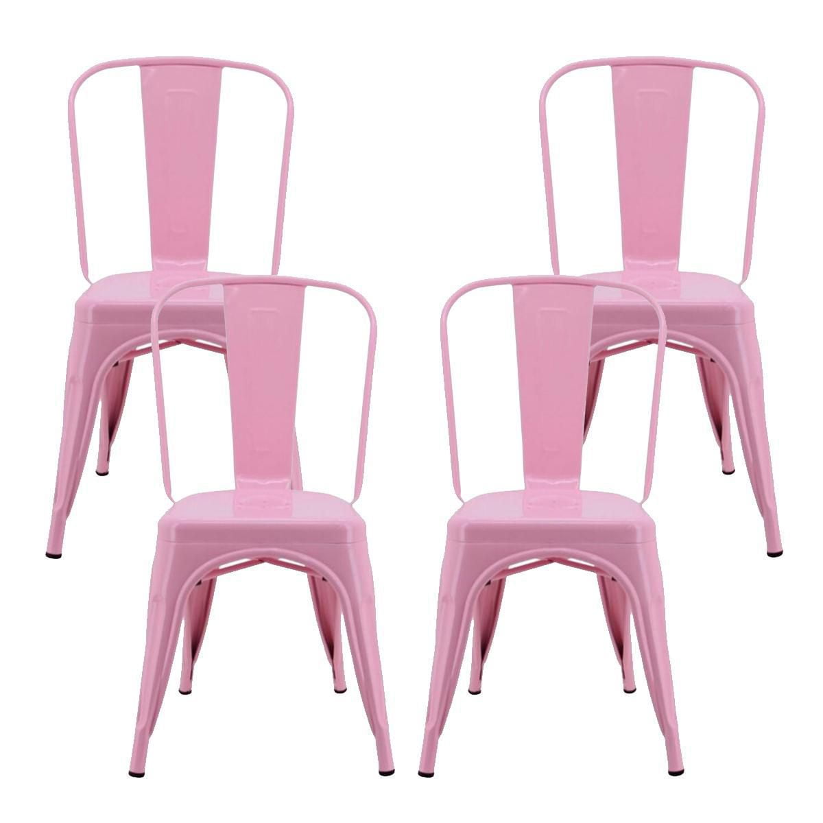 Heavenly Collection Pink Metal Dining Chair Walmart Canada