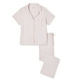 thumbnail image 1 of George Plus Women's Notch Collar Pajamas 2-Piece Set, 1 of 1