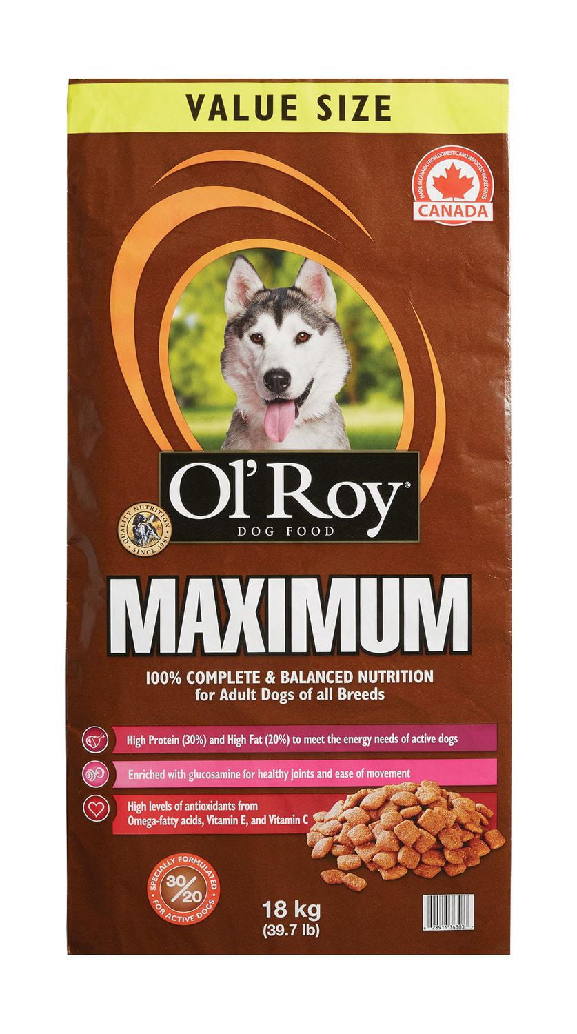 Ol Roy Maximum Dry food for Adult dogs 18 Kg 39.7 lb Walmart