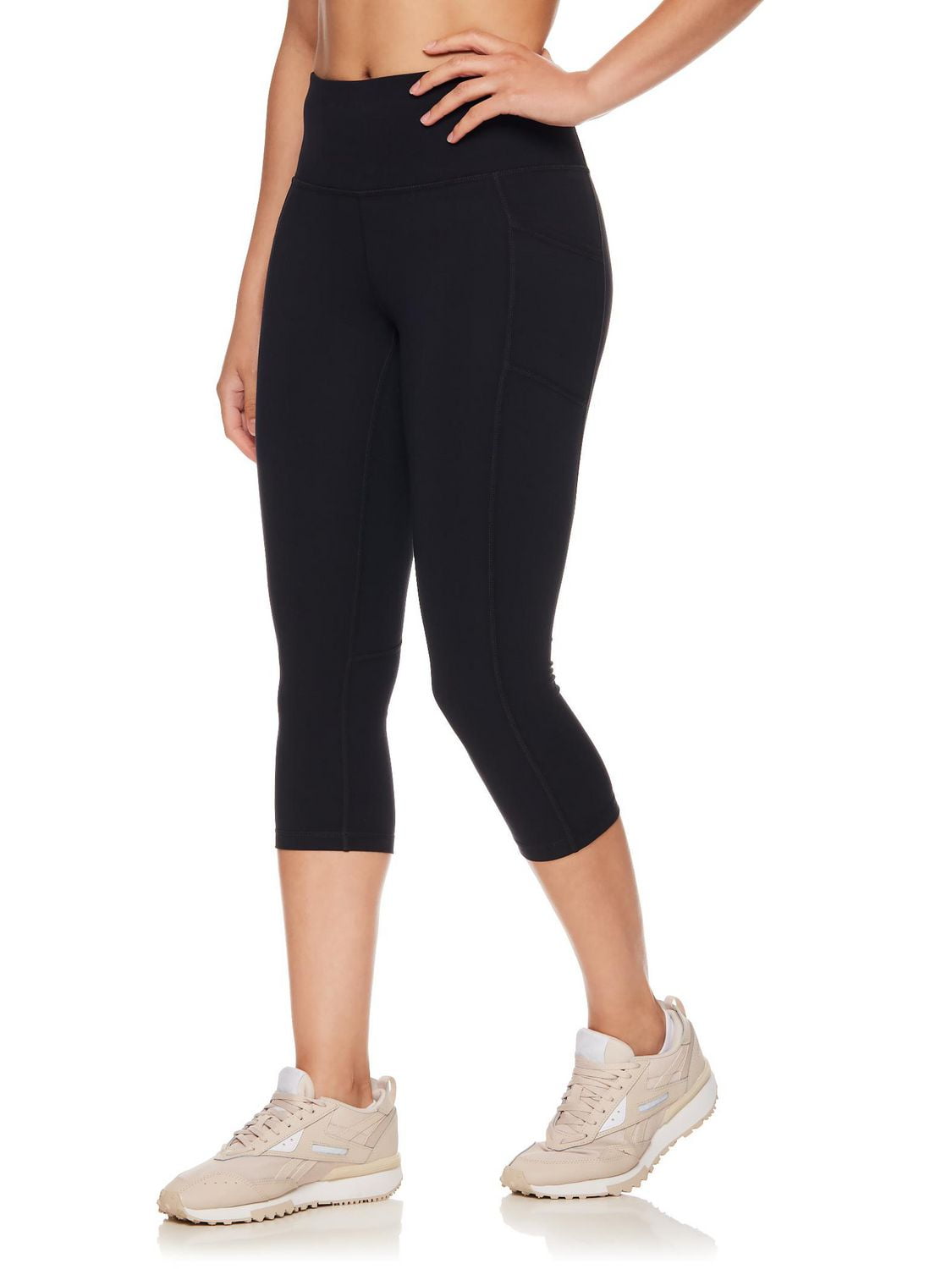 Reebok Women's Everyday Highrise Capri Legging With Pockets 20" Inseam, Sizes XS-2XL