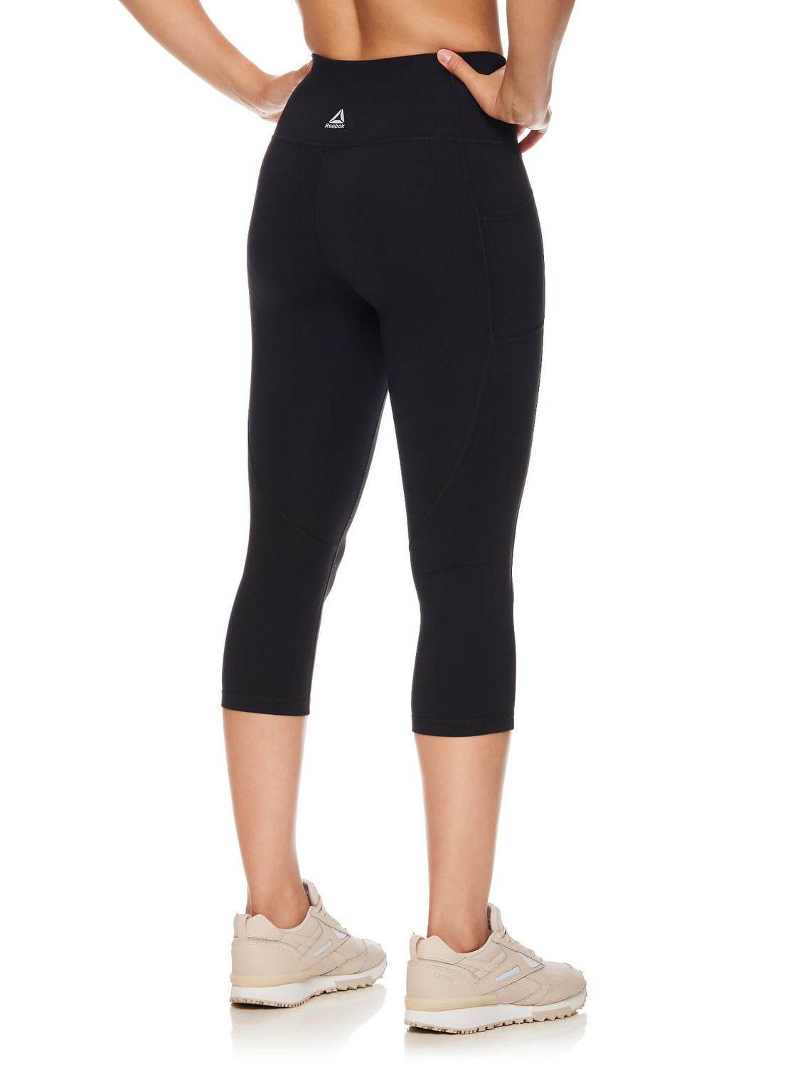 Reebok Legging Capri taille haute de tous les jours pour femmes avec poches, entrejambe de 20 pouces Tailles XS-2XL