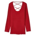 thumbnail image 1 of George Women's Plus Criss-Cross Back Sweater, 1 of 1