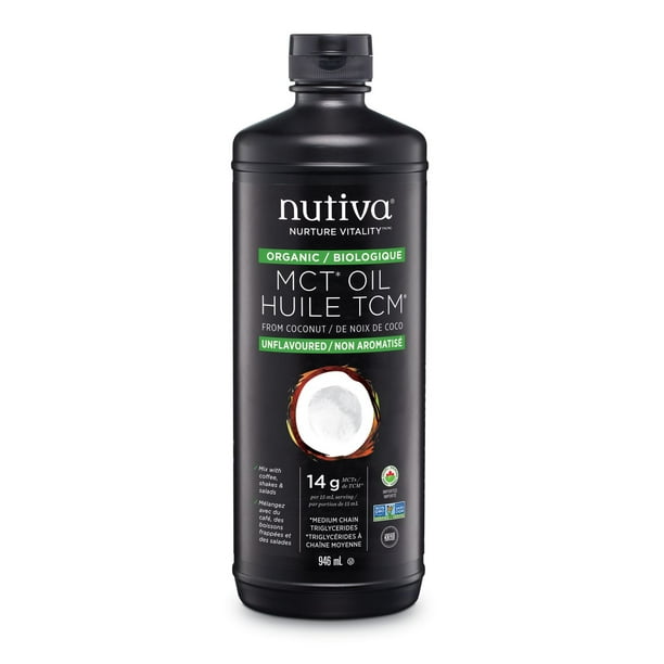 Nutiva Huile TCM de Noix de Coco Non Aromatise 946 ml