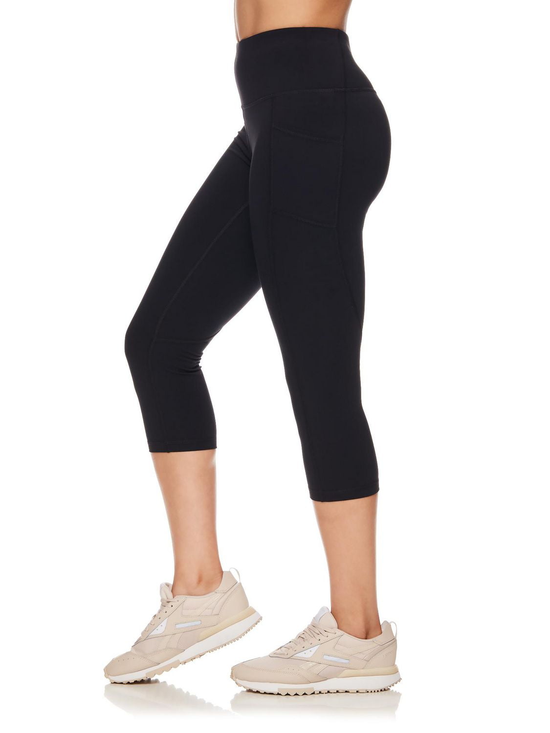 Reebok Legging Capri taille haute de tous les jours pour femmes avec poches, entrejambe de 20 pouces Tailles XS-2XL