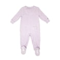 thumbnail image 2 of Juddlies Designs - Newborn, Baby, Toddler - Breathe-Eze Collection Sleeper - Cotton - Lavender Fleck, 2 of 7