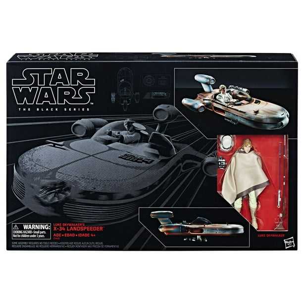 Star Wars Série noire - Figurine Luke Skywalker et son Landspeeder