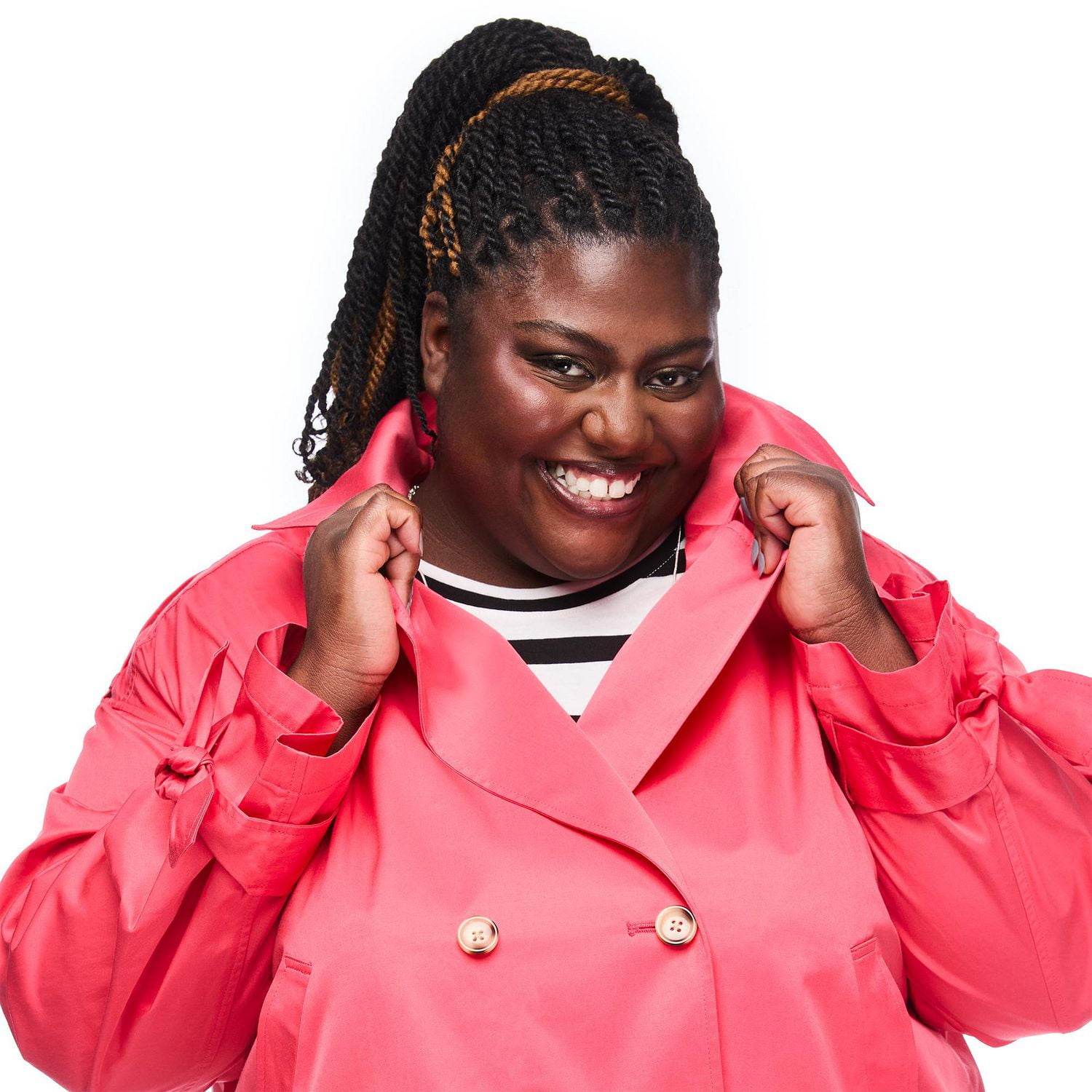 Trench écourté Lane Bryant Plus pour femmes