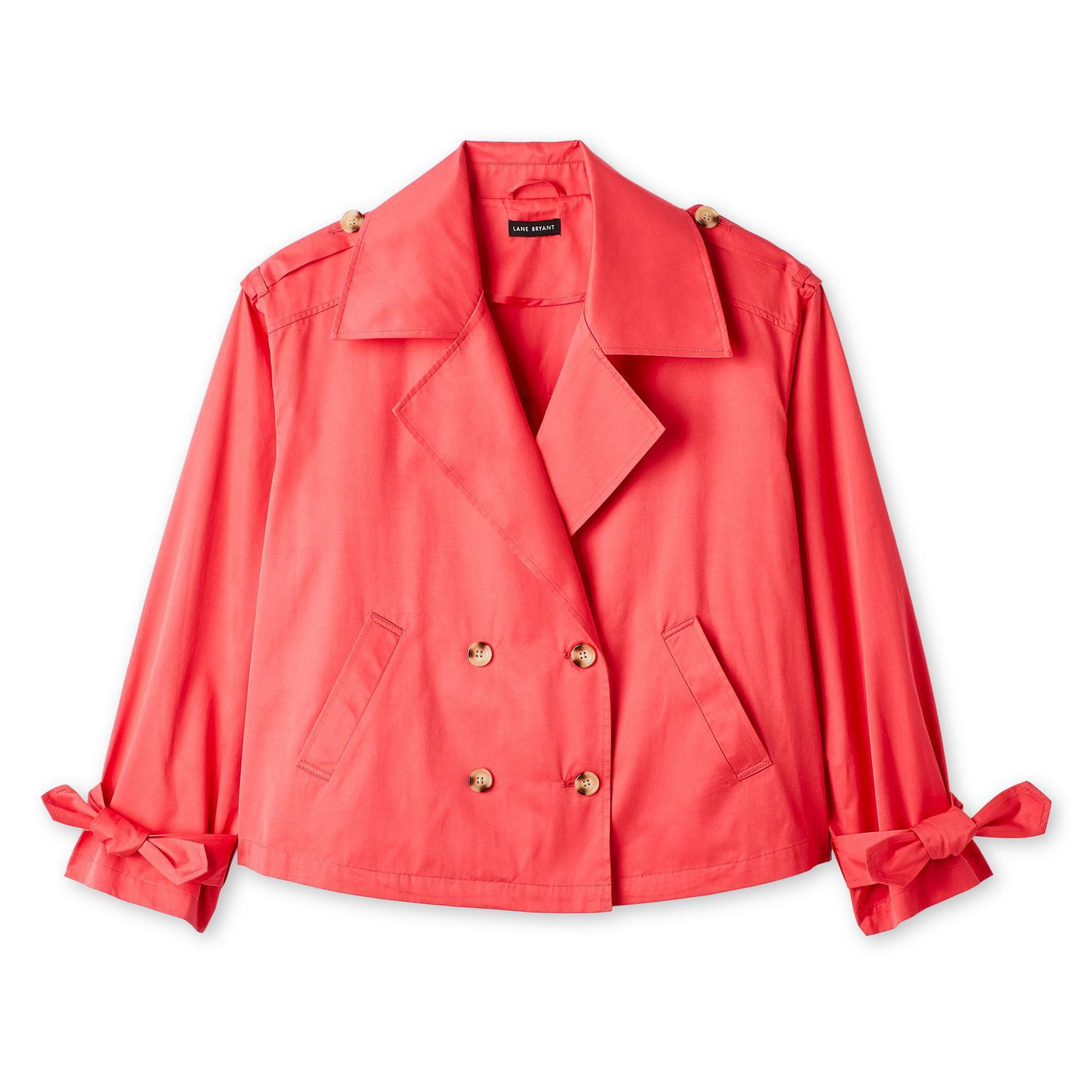 Lane Bryant Women's Plus Cropped Trench Coat