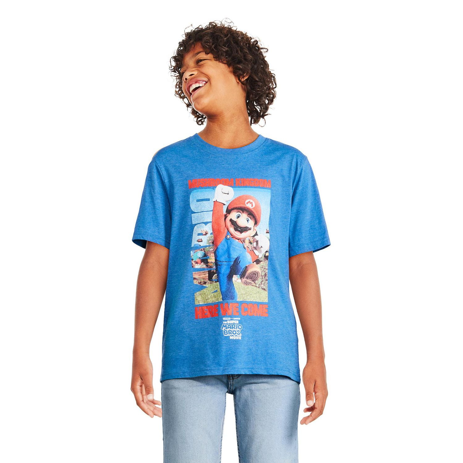 Super Mario Bros Boys' Graphic Tee, Sizes XS-XL