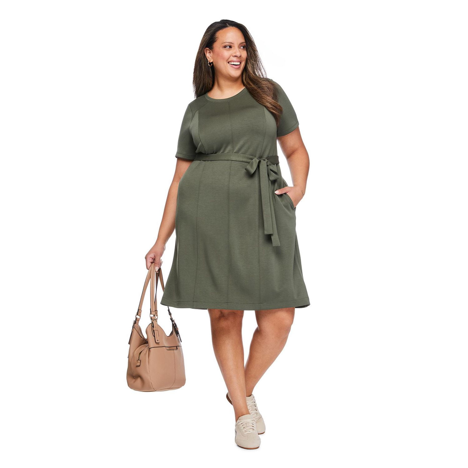 Lane Bryant Women's Plus Tie Waist Dress