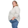 thumbnail image 2 of Lane Bryant Women's Plus 3/4 Sleeve Blouse, 2 of 6