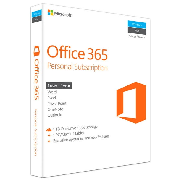 Logiciel Office 365 Personnel de Microsoft, anglaise