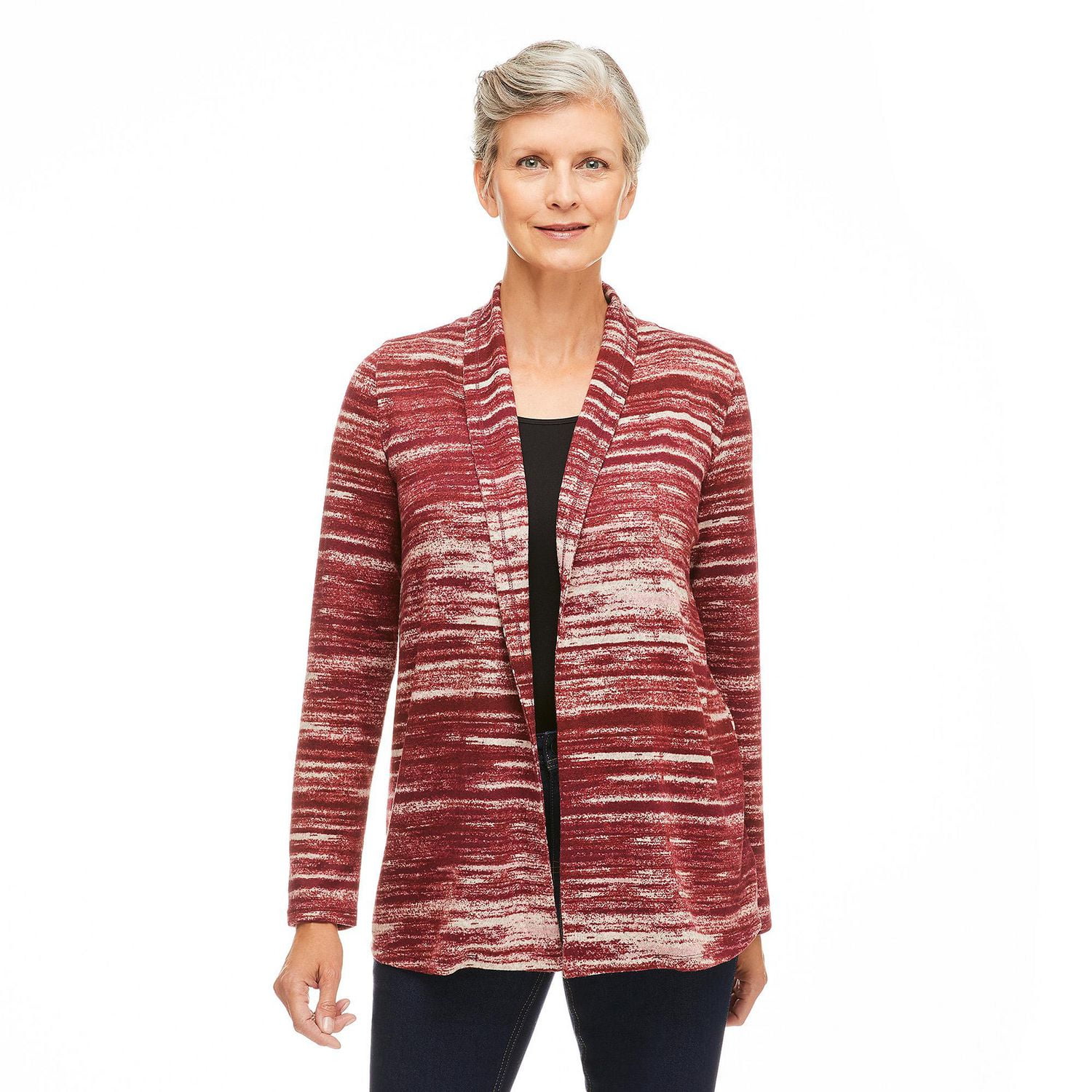 Penmans Women's Striped Hacci Cardigan