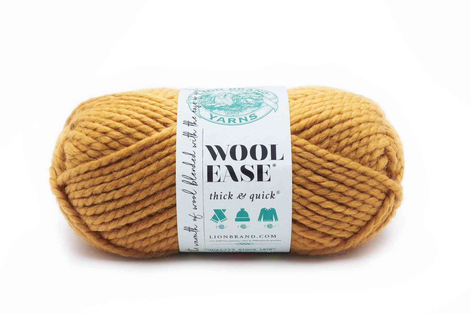 Lion Brand Yarn Wool Ease Thick & Quick Oatmeal 640-123 Classic