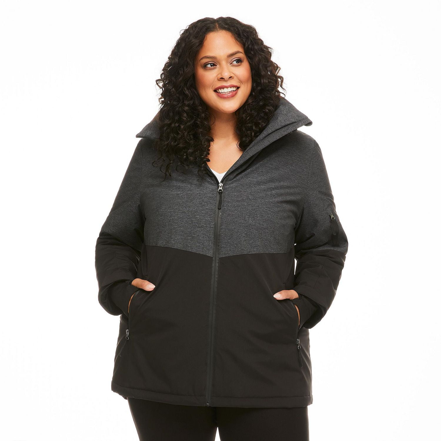 plus size womens ski coat