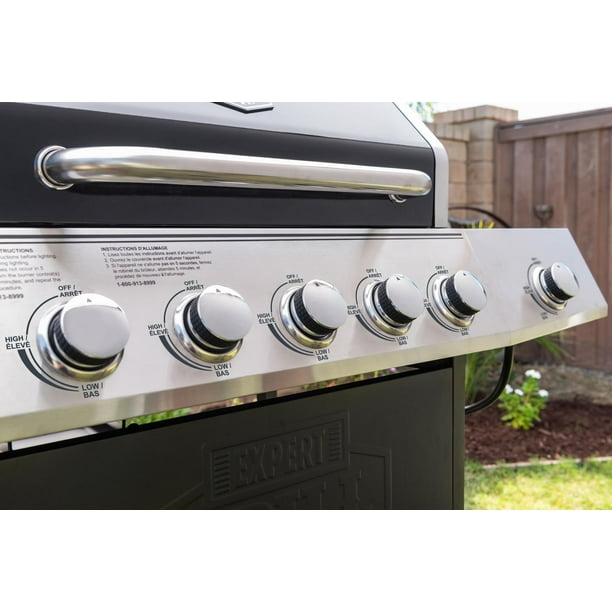 Expert Grill 5 Burner Propane Gas Grill with Side Burner 