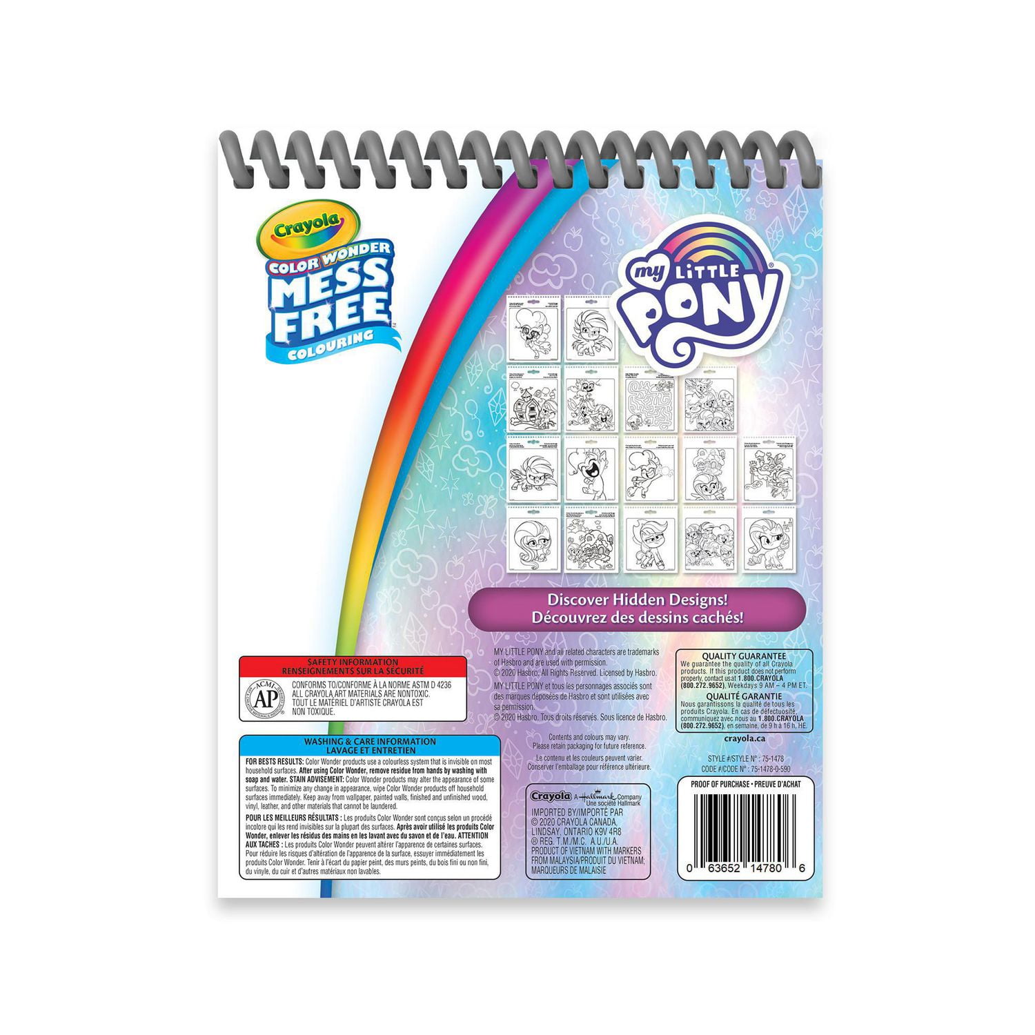 Crayola Color Wonder Mess-Free Travel Activity Pad, My Little Pony 