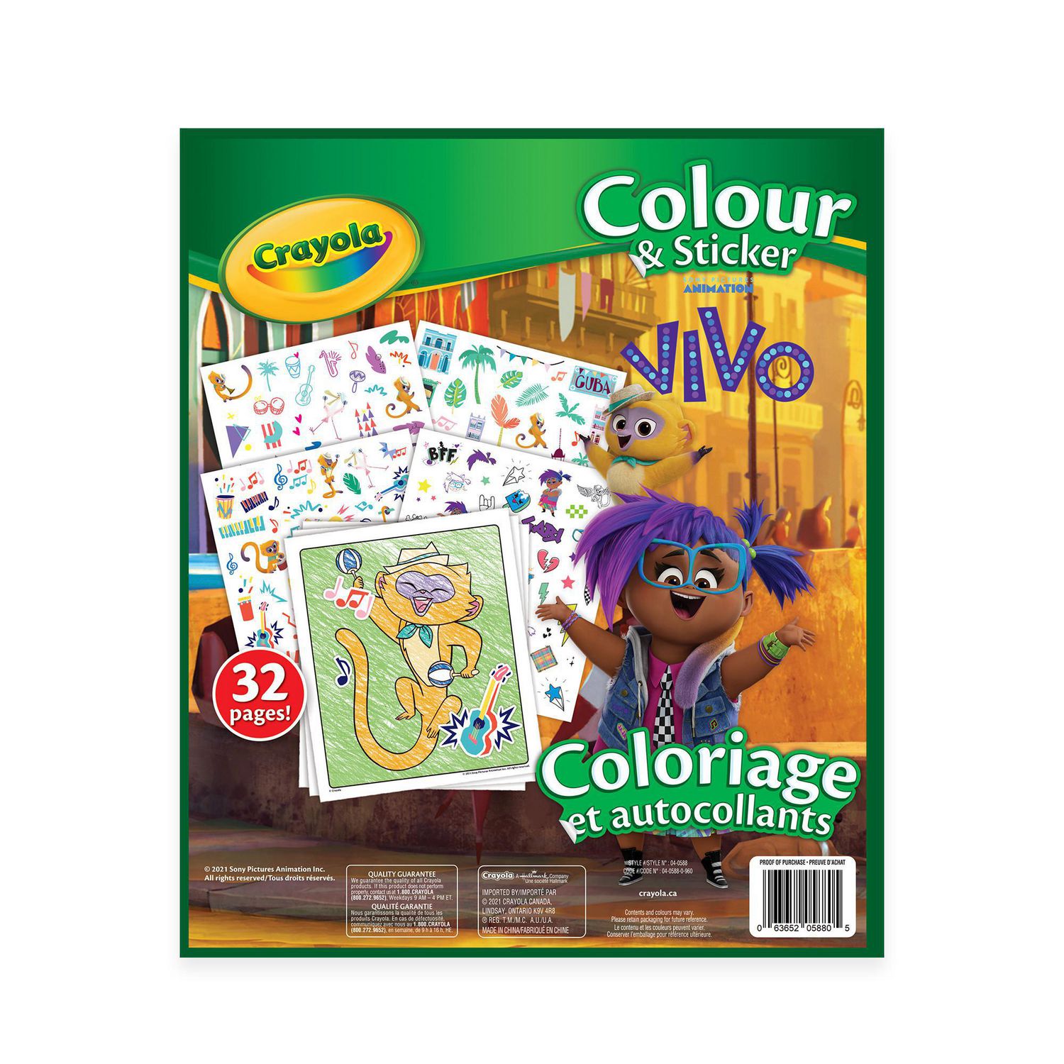 Crayola Colour & Sticker Book, Vivo, Colouring Sticker Book