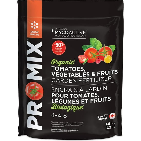PRO-MIX® Organic Tomatoes, Vegetables & Fruits Garden Fertilizer 4-4-8
