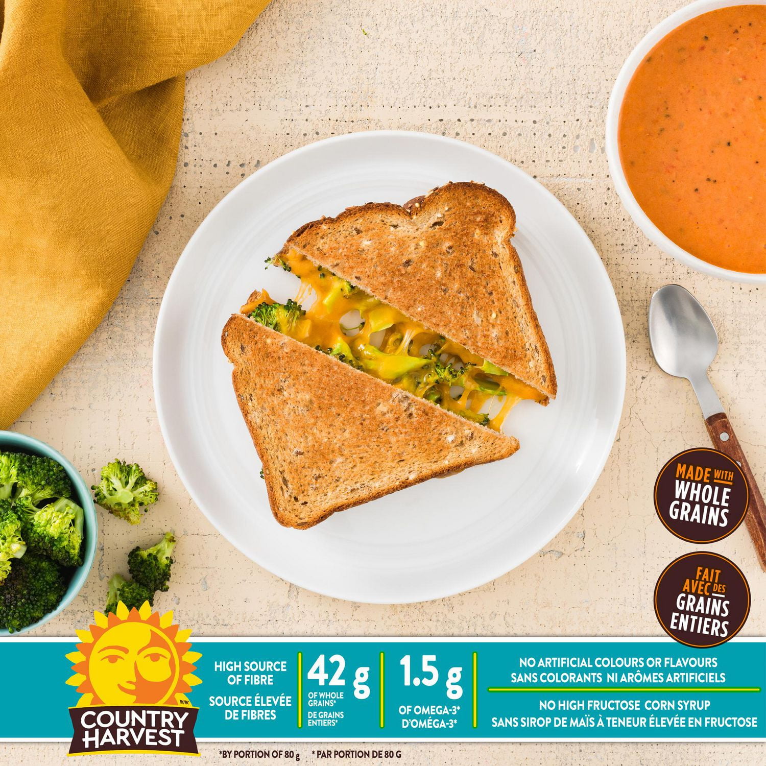 Country Harvest Flax & Quinoa Sliced Bread, 600 g