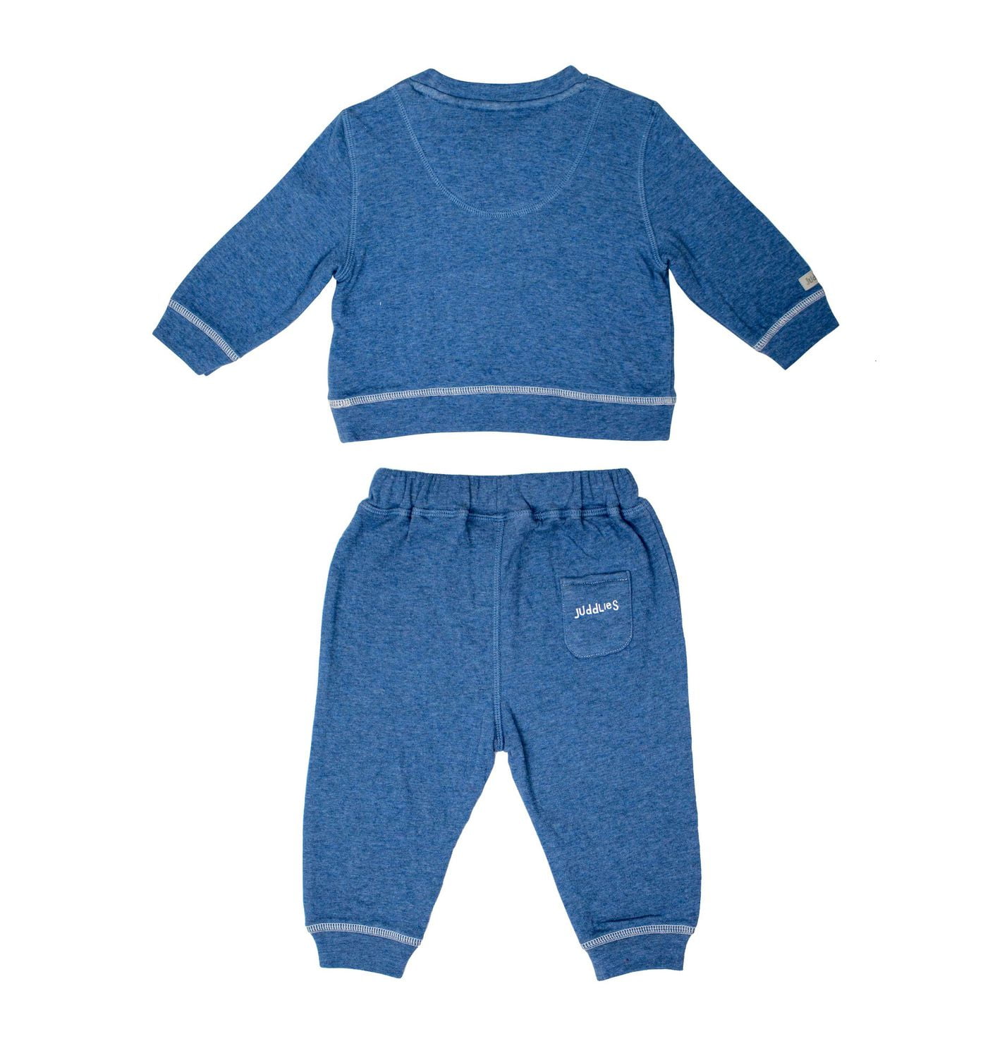 Juddlies Designs - Bébé, tout-petit - Collection Breath-Eze - Ensemble de jogging en coton 2 pièces - Jean chiné