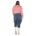 thumbnail image 3 of Frankie & Stella ™ Ladies Denim Capri PLUS - Medium Blue, 3 of 3
