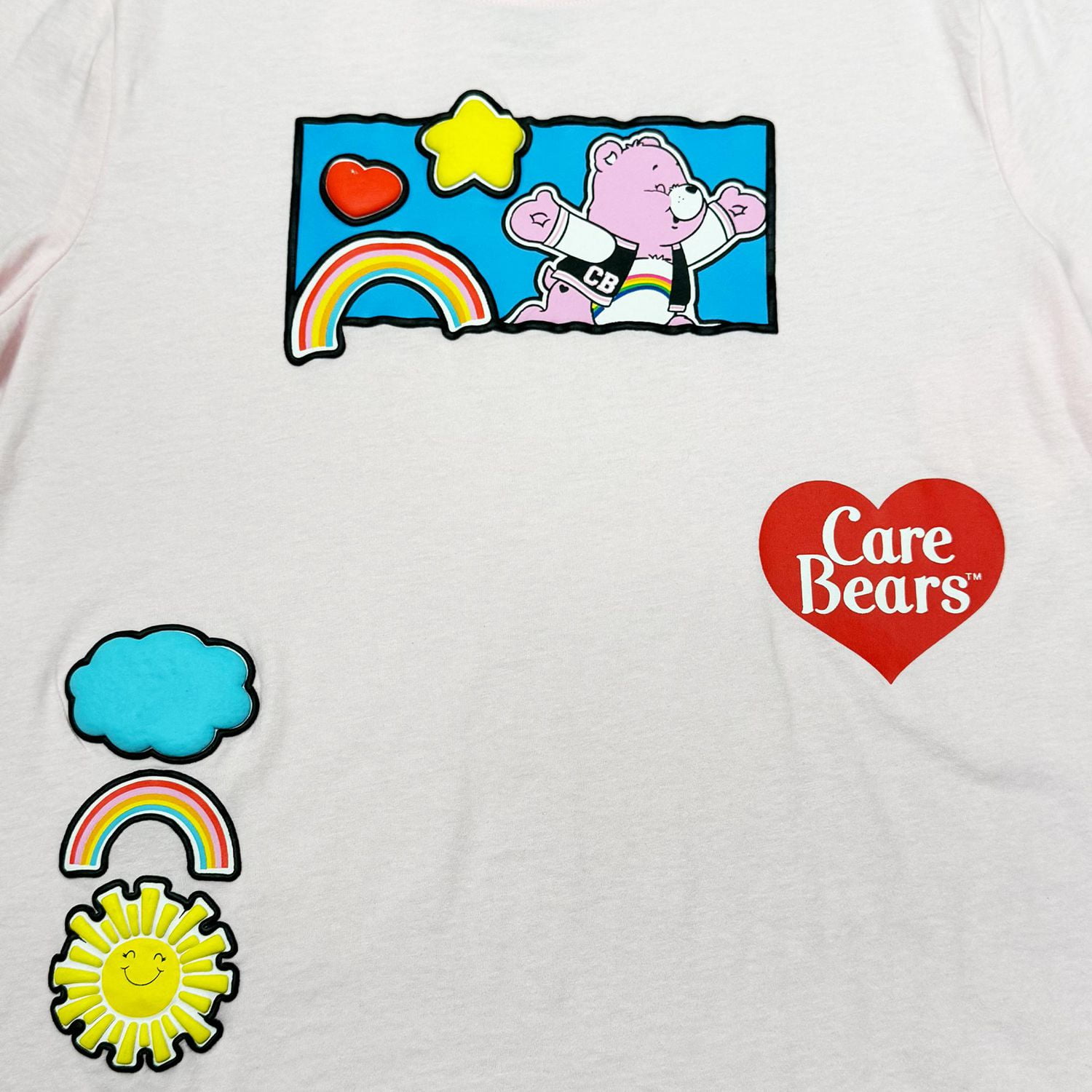 Care Bears Ladies Cheer Happy Short Sleeve Boyfriend T-Shirt