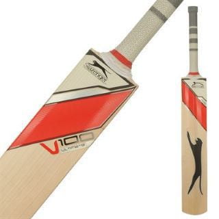 Batte de cricket à poignée courte V100 TAS Ultimate de Slazenger