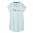 thumbnail image 1 of George Plus Women's Short Sleeve Sleepshirt, 1 of 1