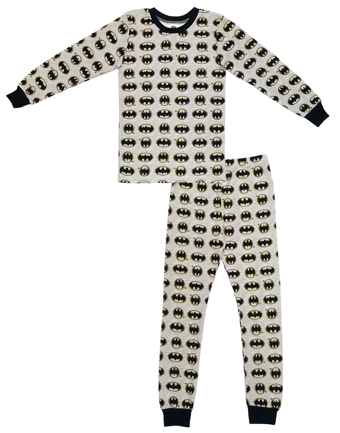Batman Boy's 2-Piece Long Sleeve Thermal Pajama Set