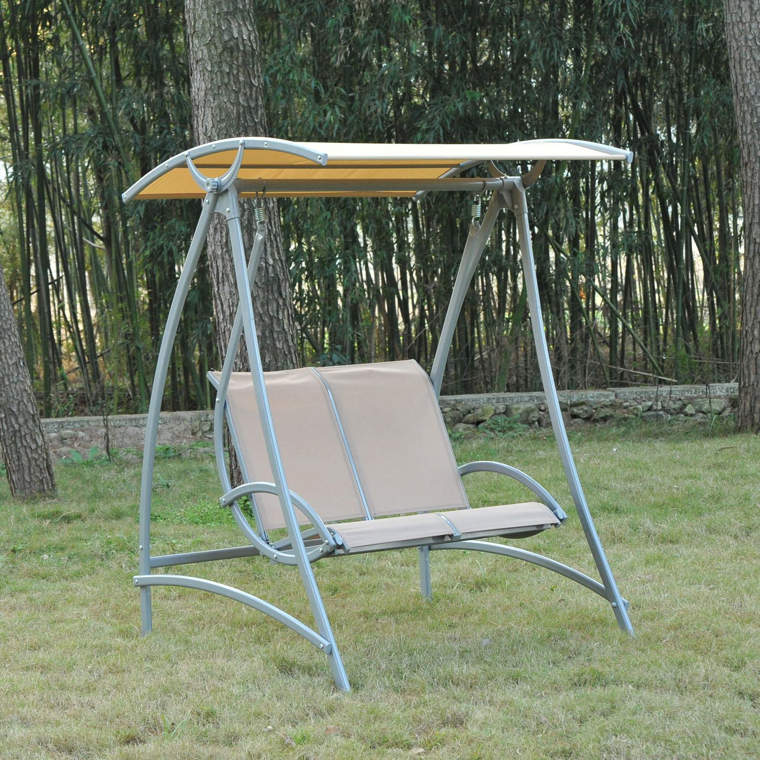 Outsunny Garden 2 Seater Swing Chair | Walmart Canada