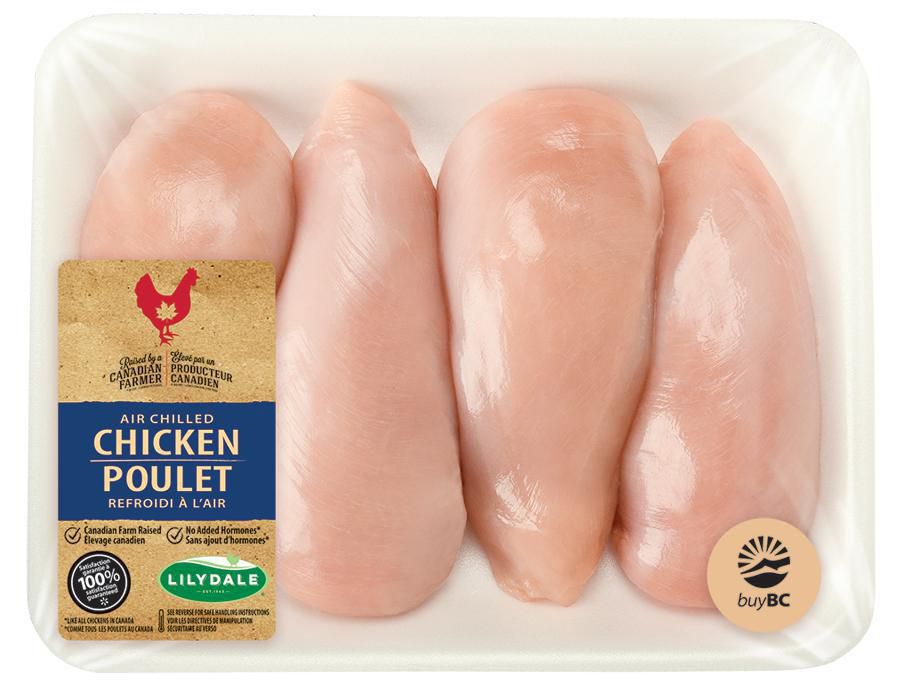 Lilydale Fresh Chicken Boneless Skinless Breast Fillet Removed Walmart Canada