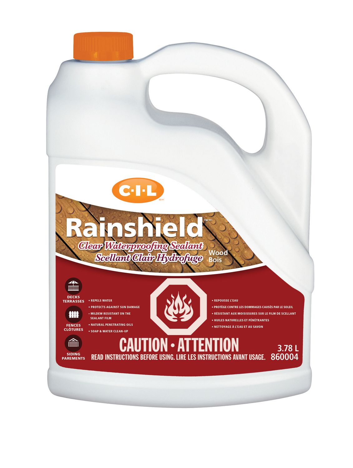CIL® Rainshield™ Waterproofing Clear Wood Sealant - 3.78 L | Walmart Canada