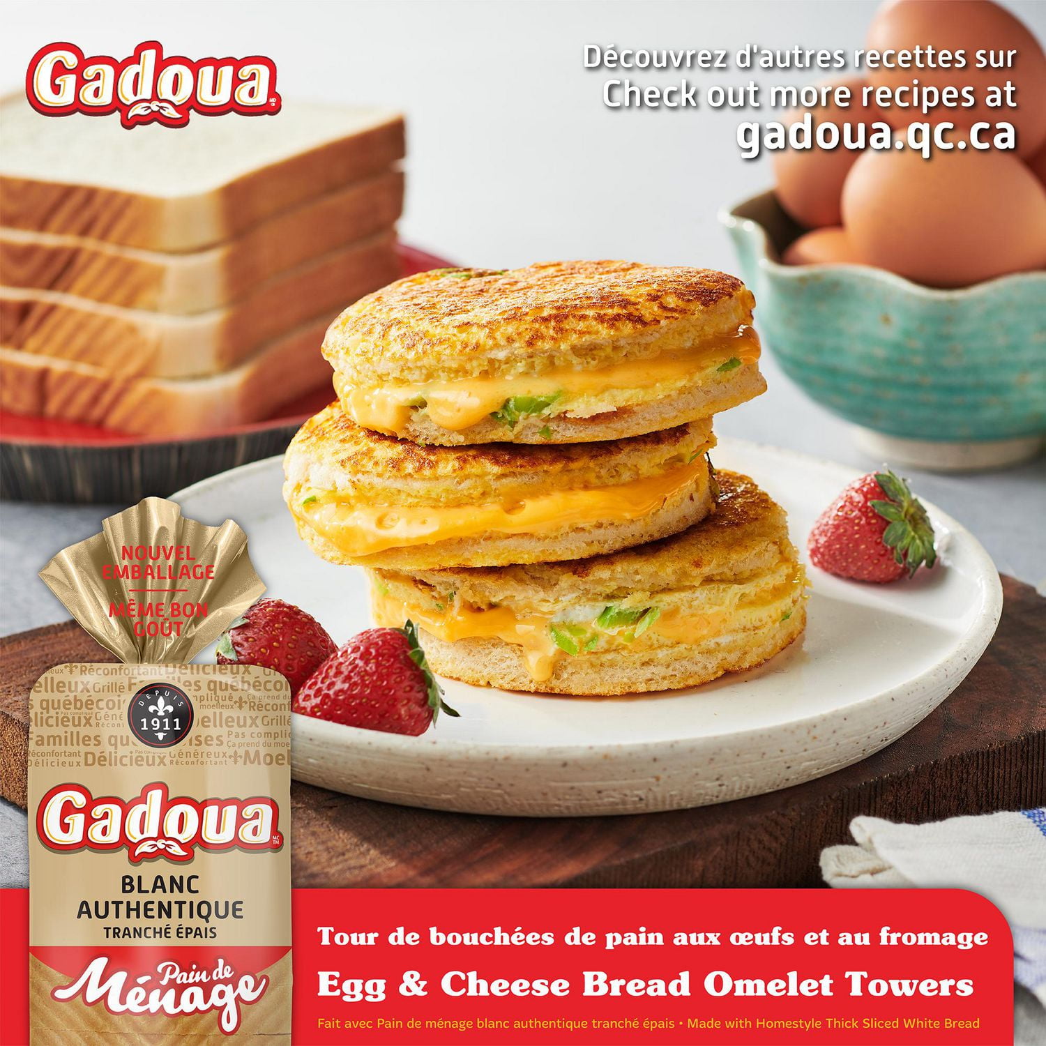 Gadoua Ménage White Bread, 675 g