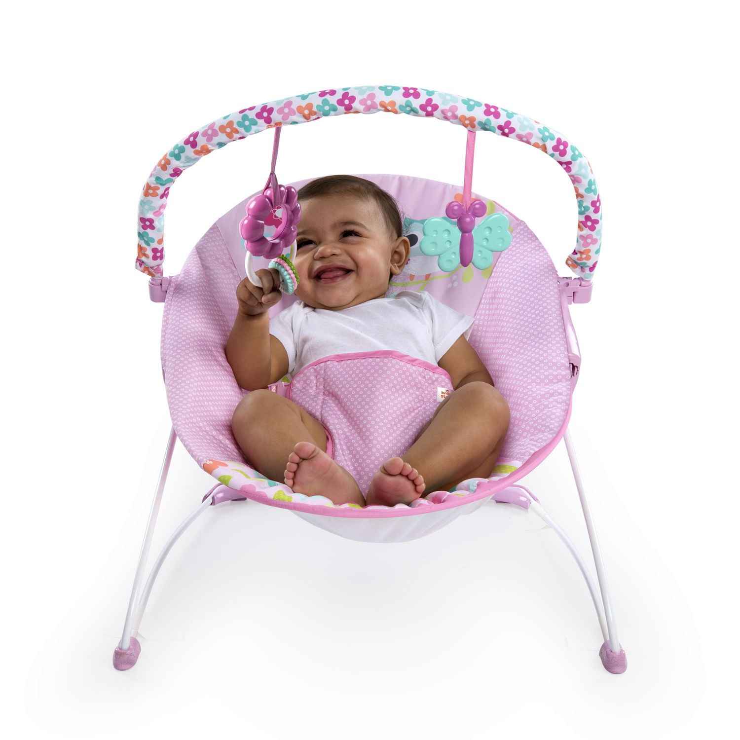 Bright starts fanciful store flowers vibrating bouncer