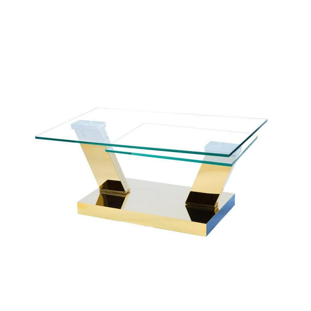 Canadian Manhattan Extendable Coffee Table Gold Walmart.ca