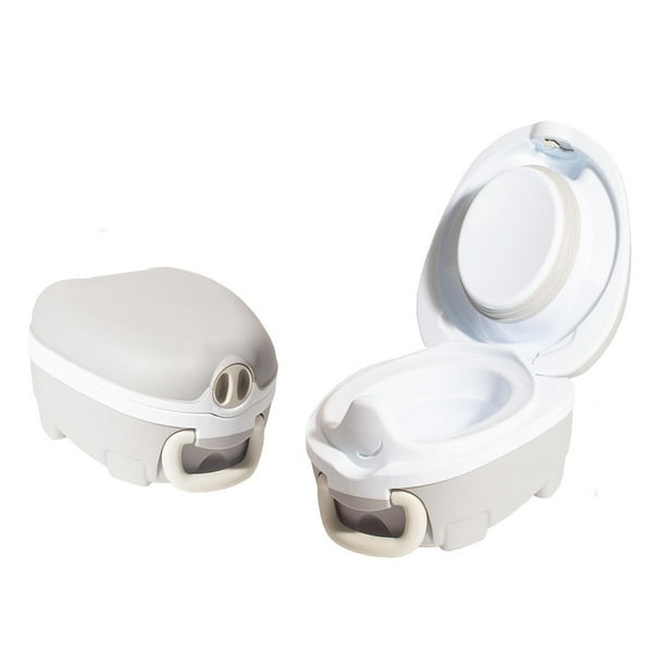 My Carry Potty - Tout-petit, pot portable primé pour enfants - Toilette  Training - Voyage, Extérieur - Léger, étanche - Gris 