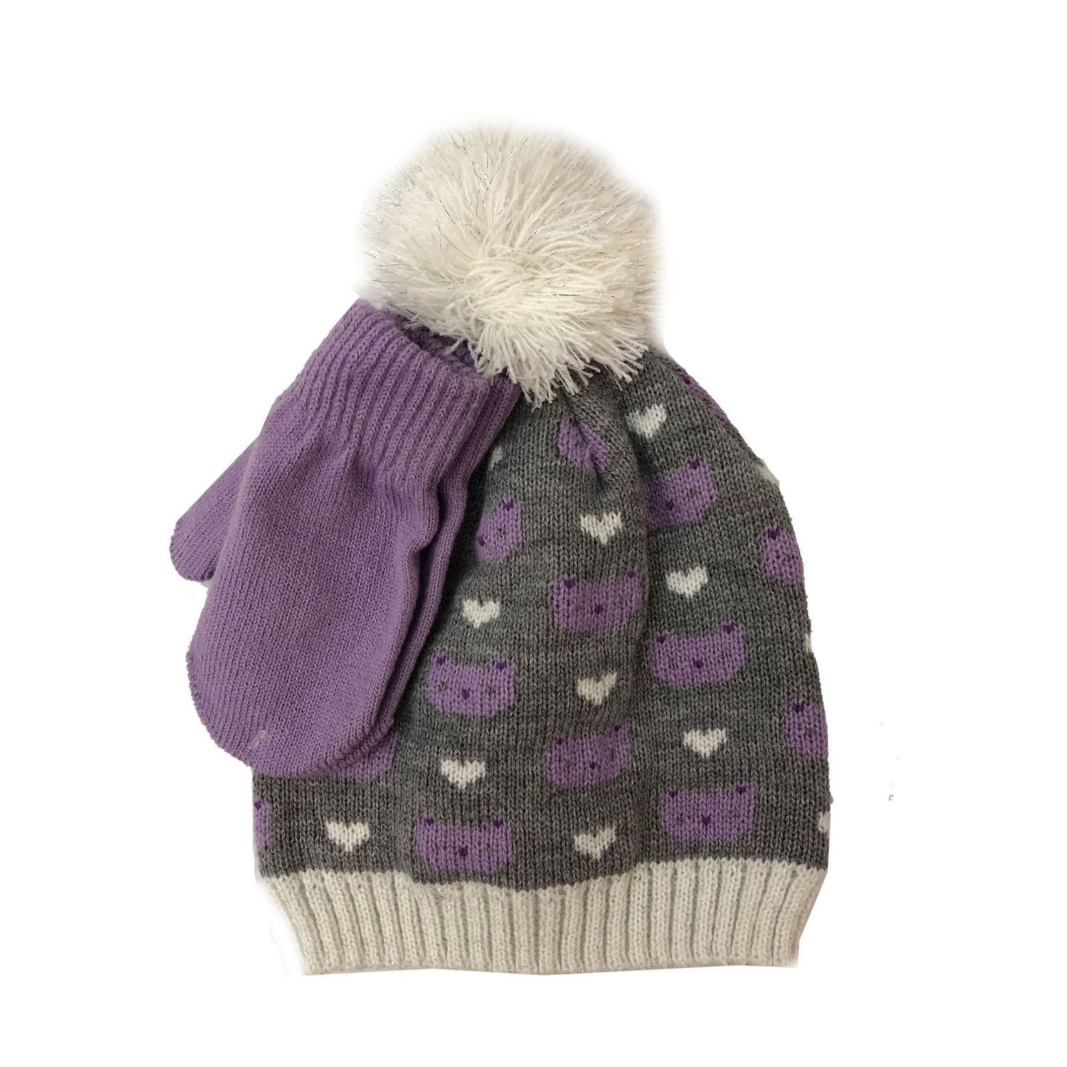 Knit Hat And Mitten Set for Girls by Walmart Canada