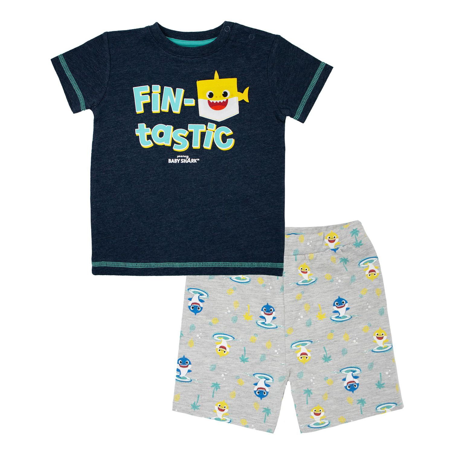 Baby Shark Infant boys 2 piece short set