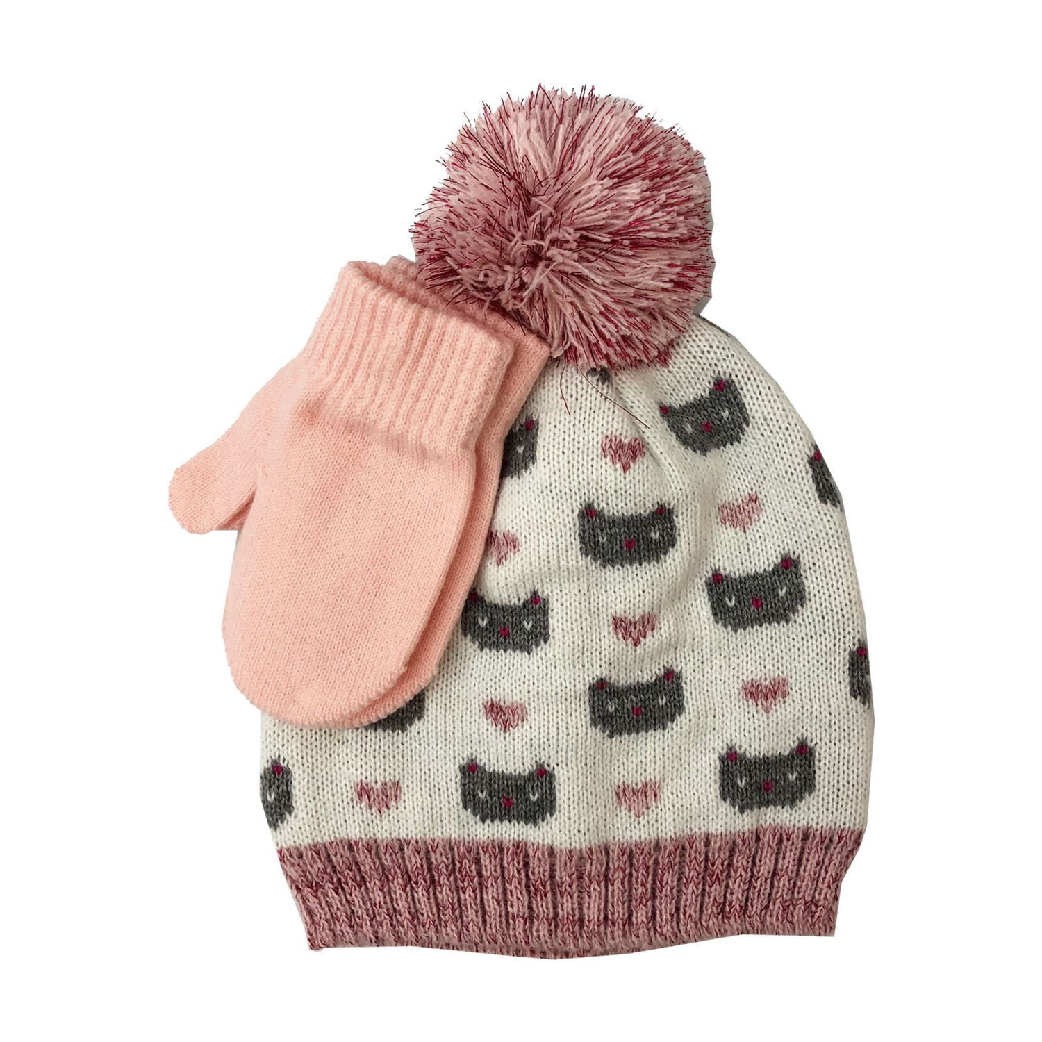 Knit Hat And Mitten Set for Girls by Walmart Canada