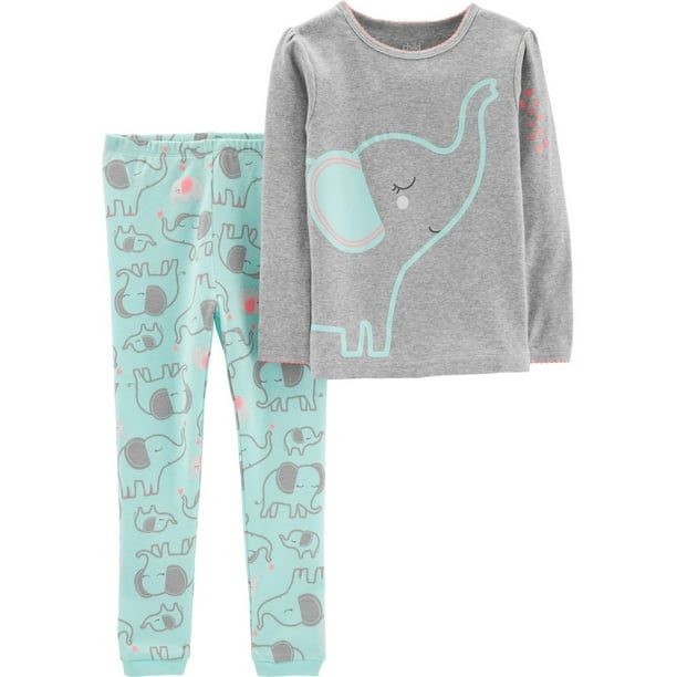 Pyjama 2 pièces pour tout-petit Fille Coton de  Child of Mine made by Carter’s – l'elephant