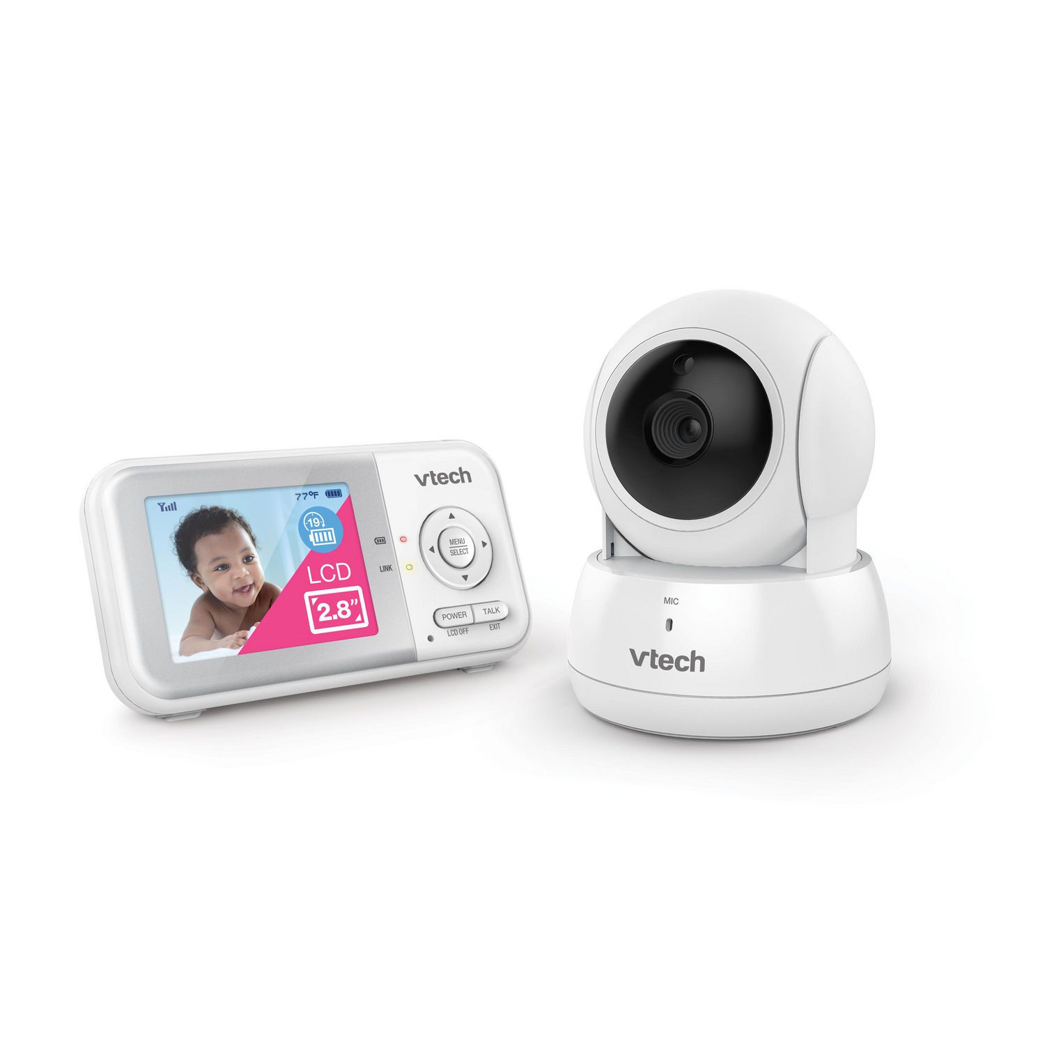 Caméra bébé WiFi avec inclinaison panoramique zoom numérique 