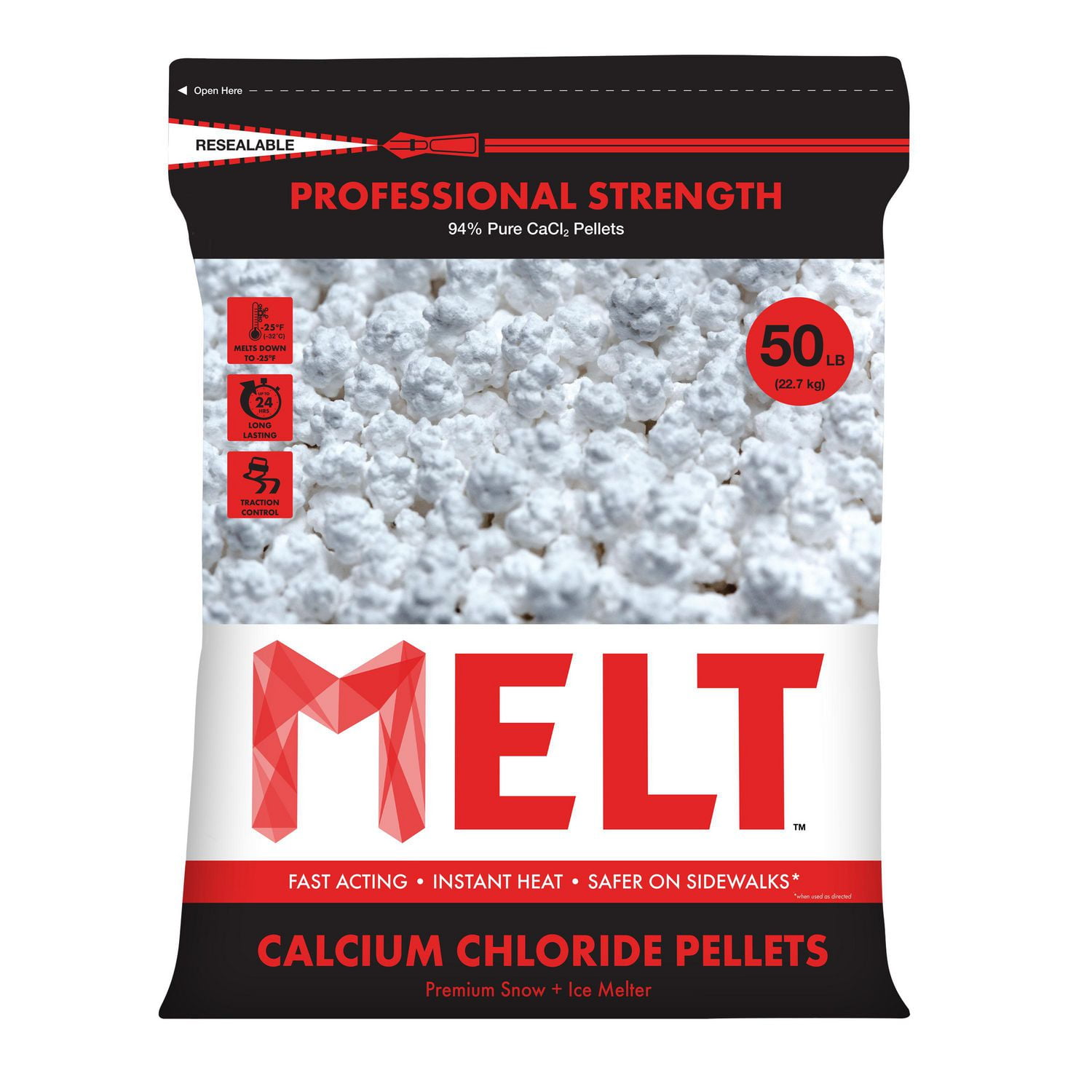 Snow Joe 50 lb. Professional Strength Calcium Chloride Pellet Ice