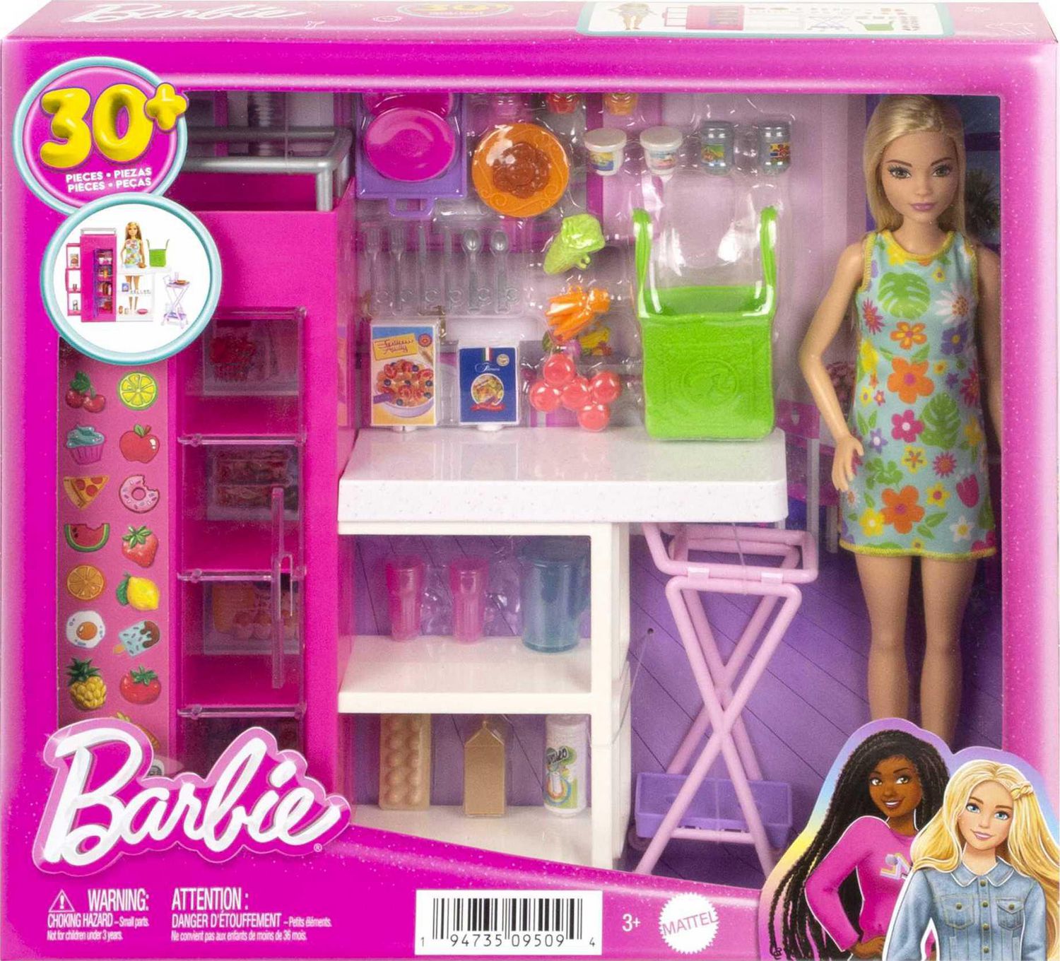 Barbie kitchen hot sale set