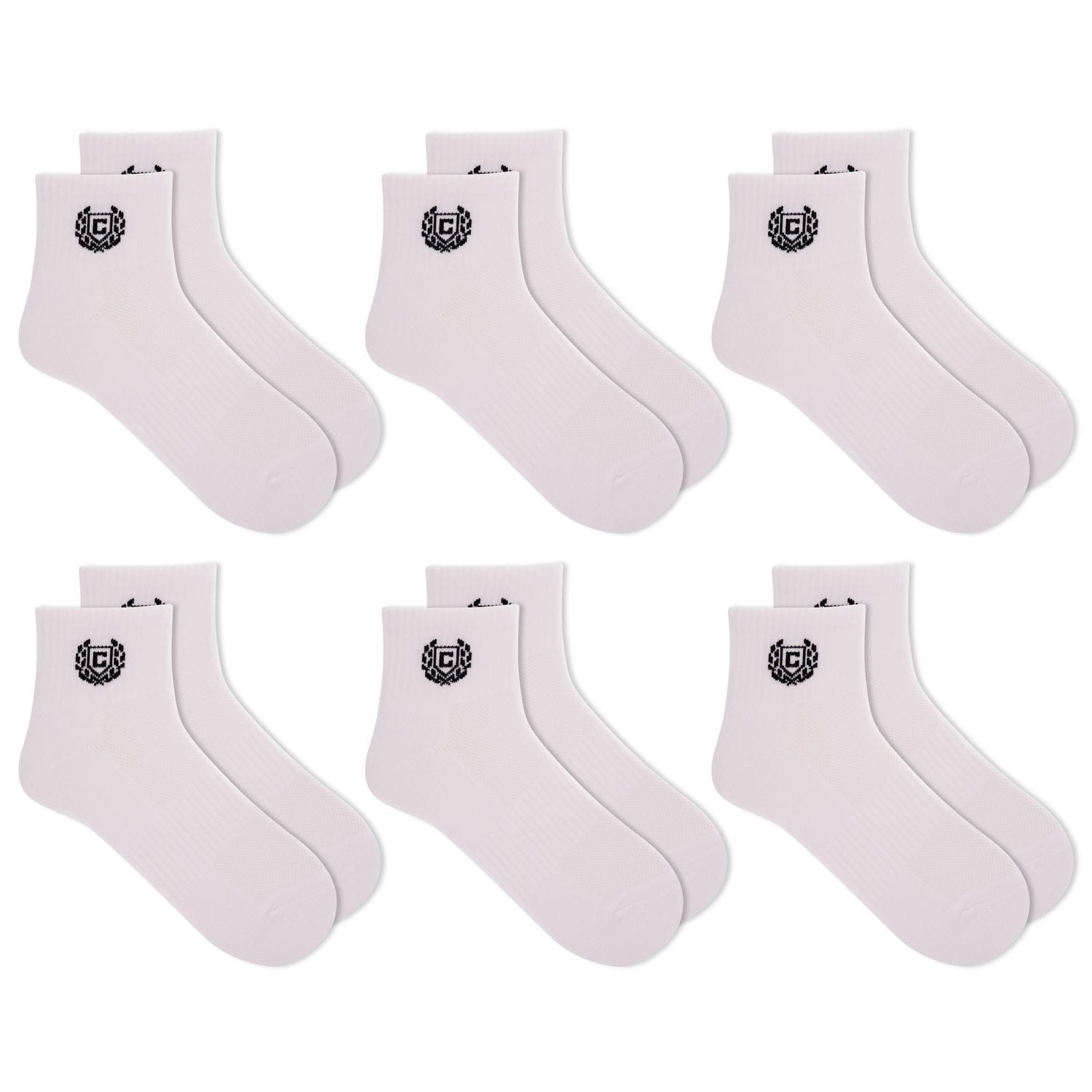 Chaps Mens Sport 6 Pair Ankle Socks, Sport 6 Pair Ankle Socks Size 6-12