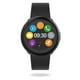 Mykronoz ZeRound2 Smartwatch avec écran tactile couleur circulaire, bande de silicone noir / noir – image 2 sur 5
